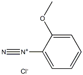 Benzenediazonium, 2-methoxy-, chloride Structure