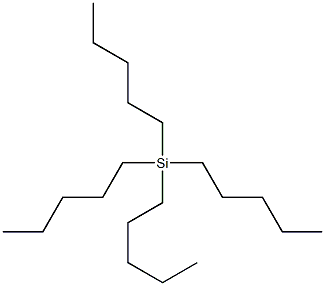 Silane, tetrapentyl- Structure
