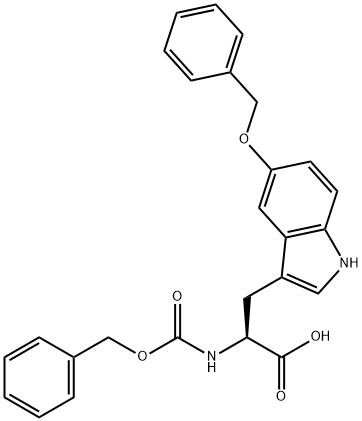 Cbz-L-5-phenylmethoxytryptophan 구조식 이미지
