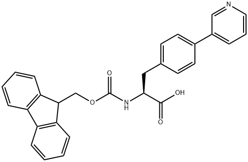 N-Fmoc-4-(3-pyridinyl)-L-phenylalanine Structure