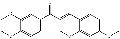 (2E)-3-(2,4-dimethoxyphenyl)-1-(3,4-dimethoxyphenyl)prop-2-en-1-one Structure