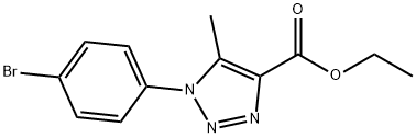 ethyl 1-(4-bromophenyl)-5-methyl-1H-1,2,3-triazole-4-carboxylate Structure