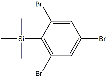 trimethyl-(2,4,6-tribromophenyl)silane Structure