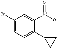 Benzene, 4-bromo-1-cyclopropyl-2-nitro- 구조식 이미지