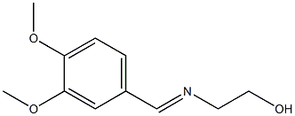 2-[(3,4-dimethoxyphenyl)methylideneamino]ethanol Structure