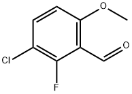 3-CHLORO-2-FLUORO-6-METHOXYBENZALDEHYDE Structure