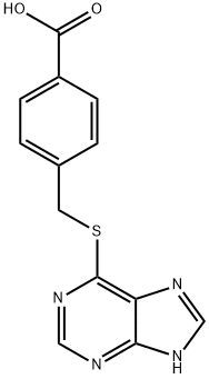 4-(7H-purin-6-ylsulfanylmethyl)benzoic acid Structure