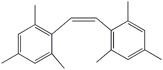 Benzene, 1,1'-(1,2-ethenediyl)bis[2,4,6-trimethyl-, (Z)- Structure