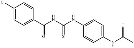 N-({[4-(acetylamino)phenyl]amino}carbonothioyl)-4-chlorobenzamide Structure