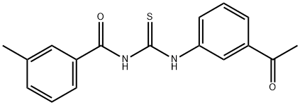 N-{[(3-acetylphenyl)amino]carbonothioyl}-3-methylbenzamide Structure