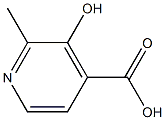 4-Pyridinecarboxylic acid, 3-hydroxy-2-methyl- Structure