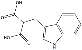 Propanedioic acid,2-(1H-indol-3-ylmethyl)- Structure