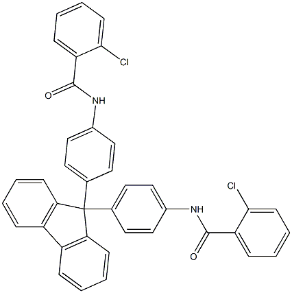 N,N'-[9H-fluorene-9,9-diylbis(4,1-phenylene)]bis(2-chlorobenzamide) Structure