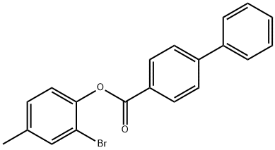 2-bromo-4-methylphenyl 4-biphenylcarboxylate Structure
