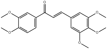 (2E)-1-(3,4-dimethoxyphenyl)-3-(3,4,5-trimethoxyphenyl)prop-2-en-1-one Structure