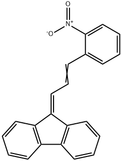 9H-Fluorene,9-[3-(2-nitrophenyl)-2-propen-1-ylidene]- Structure