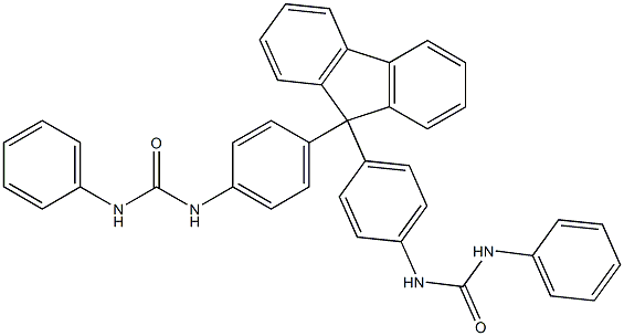 N,N''-[9H-fluorene-9,9-diylbis(4,1-phenylene)]bis(N'-phenylurea) Structure