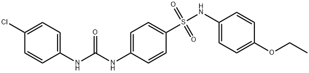 4-({[(4-chlorophenyl)amino]carbonyl}amino)-N-(4-ethoxyphenyl)benzenesulfonamide Structure