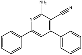 3-Pyridinecarbonitrile, 2-amino-4,6-diphenyl- Structure