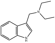 INDOLE, 3-((DIETHYLAMINO)METHYL)- Structure