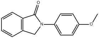 1H-Isoindol-1-one, 2,3-dihydro-2-(4-methoxyphenyl)- 구조식 이미지