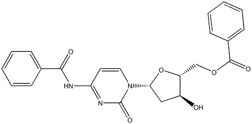 Cytidine, N-benzoyl-2'-deoxy-, 5'-benzoate Structure