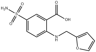 Anthranilic acid, N-furfuryl-5-sulfamoyl- 구조식 이미지