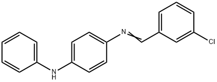 N-(3-chlorobenzylidene)-N'-phenyl-1,4-benzenediamine Structure