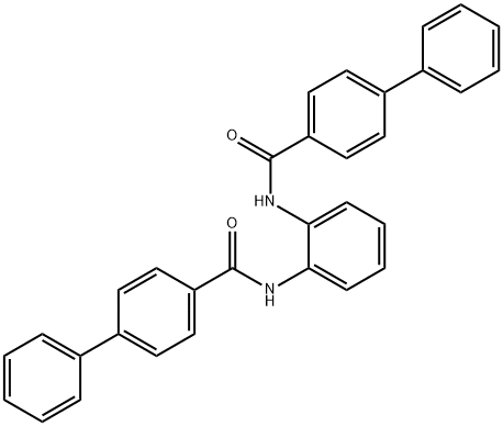 N,N'-1,2-phenylenedi(4-biphenylcarboxamide) Structure