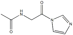 Acetamide, N-[2-(1H-imidazol-1-yl)-2-oxoethyl]- Structure