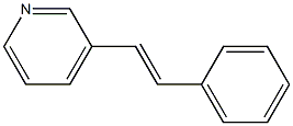 3-(2-Phenylethenyl)pyridine, (E)- Structure