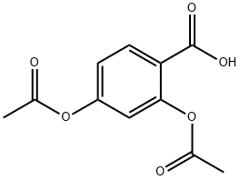 2,4-diacetyloxybenzoic acid 구조식 이미지
