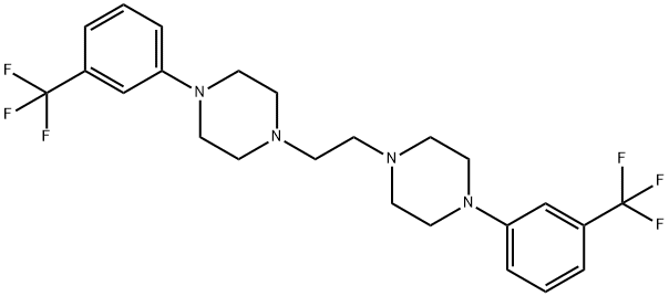 1,2-bis(4-(3-(trifluoromethyl)phenyl)piperazin-1-yl)ethane 구조식 이미지