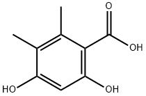 Benzoic acid, 4,6-dihydroxy-2,3-dimethyl- 구조식 이미지