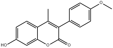 7-hydroxy-3-(4-methoxyphenyl)-4-methyl-chromen-2-one 구조식 이미지