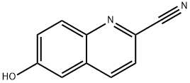 2-Quinolinecarbonitrile, 6-hydroxy- 구조식 이미지