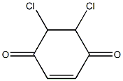 5,6-dichlorocyclohex-2-ene-1,4-dione 구조식 이미지
