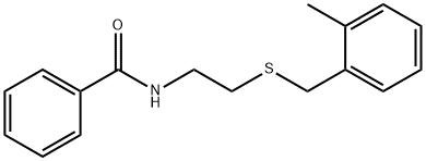 N-[2-[(2-methylphenyl)methylsulfanyl]ethyl]benzamide Structure