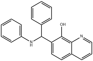 8-Quinolinol,7-[phenyl(phenylamino)methyl]- Structure