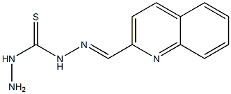 Carbonothioicdihydrazide, (2-quinolinylmethylene)- (9CI) Structure