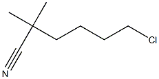 Hexanenitrile,6-chloro-2,2-dimethyl- 구조식 이미지