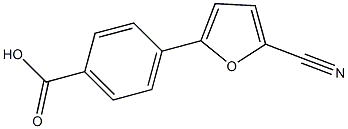 4-(5-cyano-2-furyl)benzoic acid 구조식 이미지