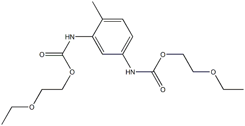 2-ethoxyethyl N-[5-(2-ethoxyethoxycarbonylamino)-2-methyl-phenyl]carbamate Structure