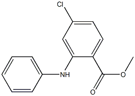 Benzoic acid, 4-chloro-2-(phenylamino)-, methyl ester Structure