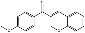 (2E)-3-(2-methoxyphenyl)-1-(4-methoxyphenyl)prop-2-en-1-one Structure