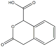 1H-2-Benzopyran-1-carboxylicacid, 3,4-dihydro-3-oxo- Structure