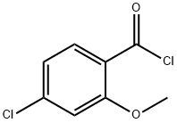 Benzoyl chloride, 4-chloro-2-methoxy- Structure