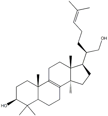 Lanosta-8,24-diene-3,21-diol,(3b)- 구조식 이미지