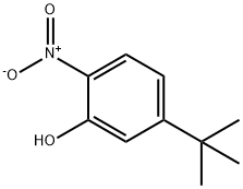 Phenol, 5-(1,1-dimethylethyl)-2-nitro- Structure