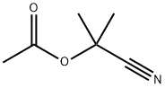 Propanenitrile,2-(acetyloxy)-2-methyl- 구조식 이미지